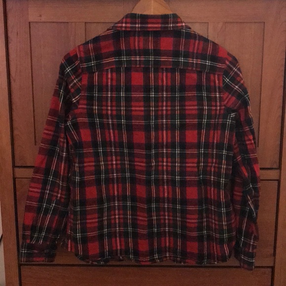 L.L. Bean plaid flannel XS petite relaxed fit - Picture 3 of 3